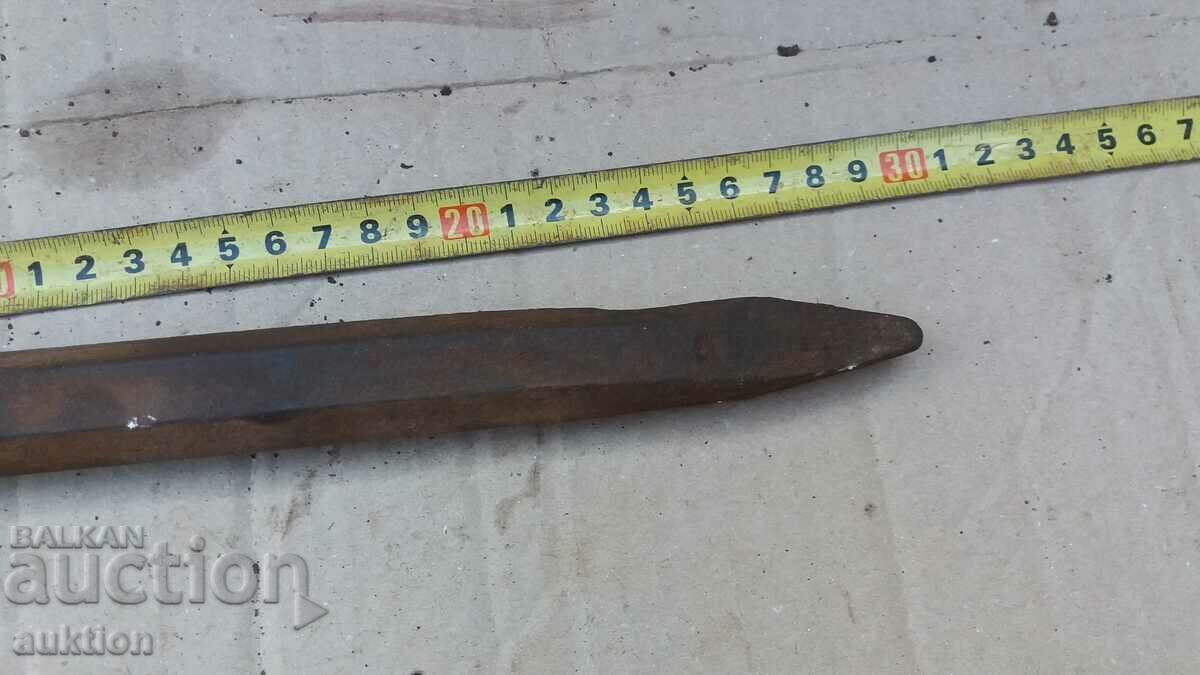 MASSIVE SOC. STEEL WEDGE, CUTTER, DAGGER - 5 MASSIVE SOC. STEEL WEDGE, CUTTER, DAGGER - 5