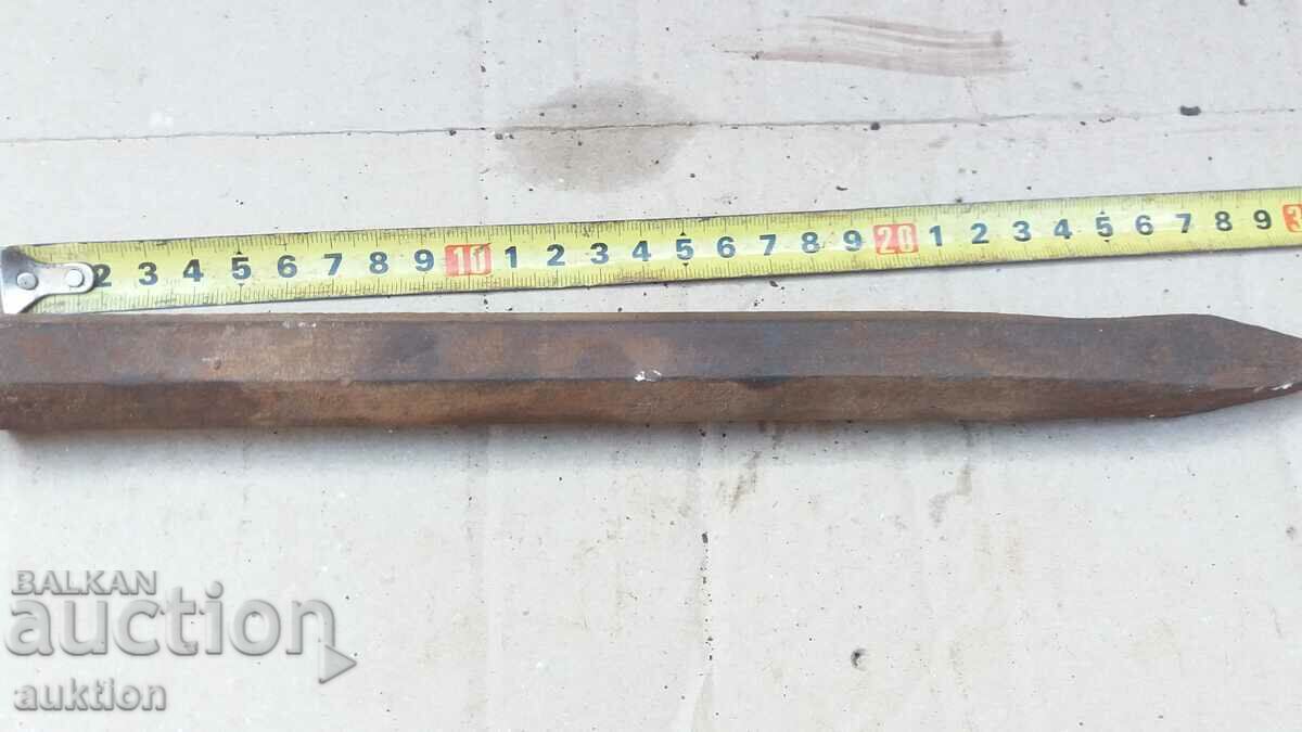 MASSIVE SOC. STEEL WEDGE, CUTTER, DAGGER - 6 MASSIVE SOC. STEEL WEDGE, CUTTER, DAGGER - 6