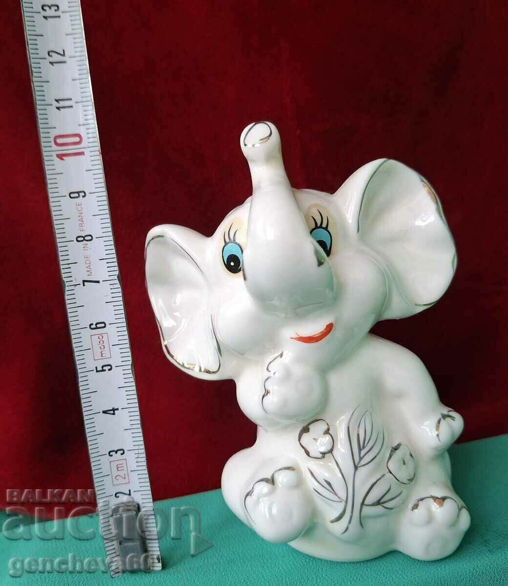 A beautiful porcelain elephant