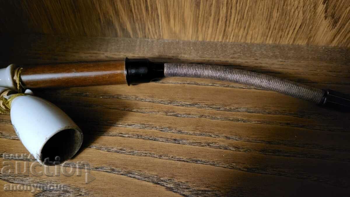 Auction Old porcelain pipe Auction Old porcelain pipe