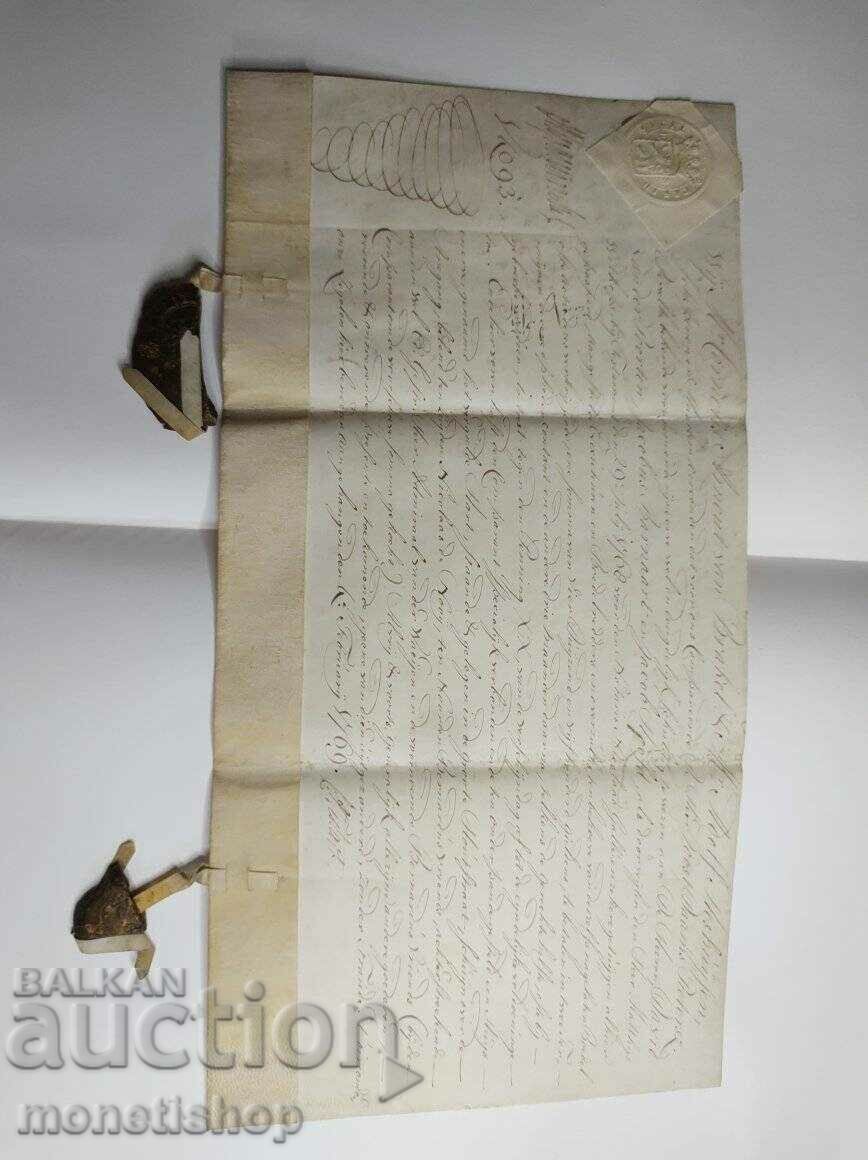 Unique parchment of 265 years. - 7 Unique parchment of 265 years. - 7