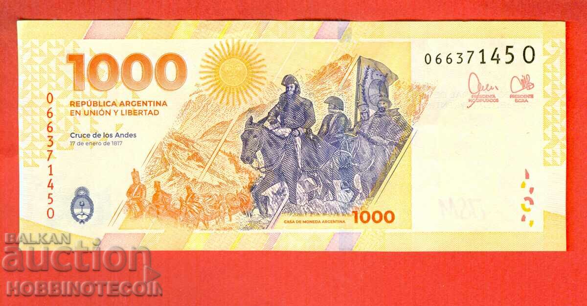 ARGENTINA ARGENTINA 1 000 1000 Pesos emisiune 2023 litera O