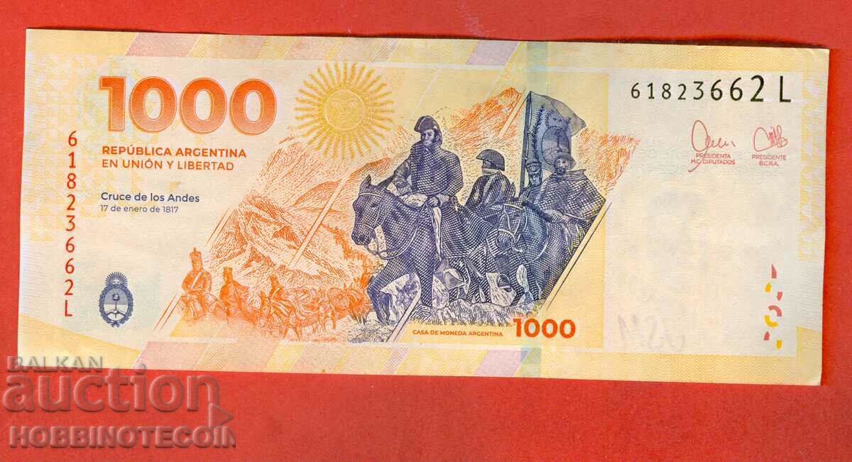 ARGENTINA ARGENTINA 1 000 1000 Pesos emisiune 2023 litera L