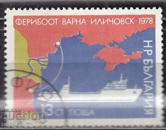 BK 2789 13 st. Ferry Varna-Ilichovsk, machine stamped -