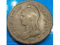 France 1 Decim LaN 5 (1796-1797) 20.22g Bronze