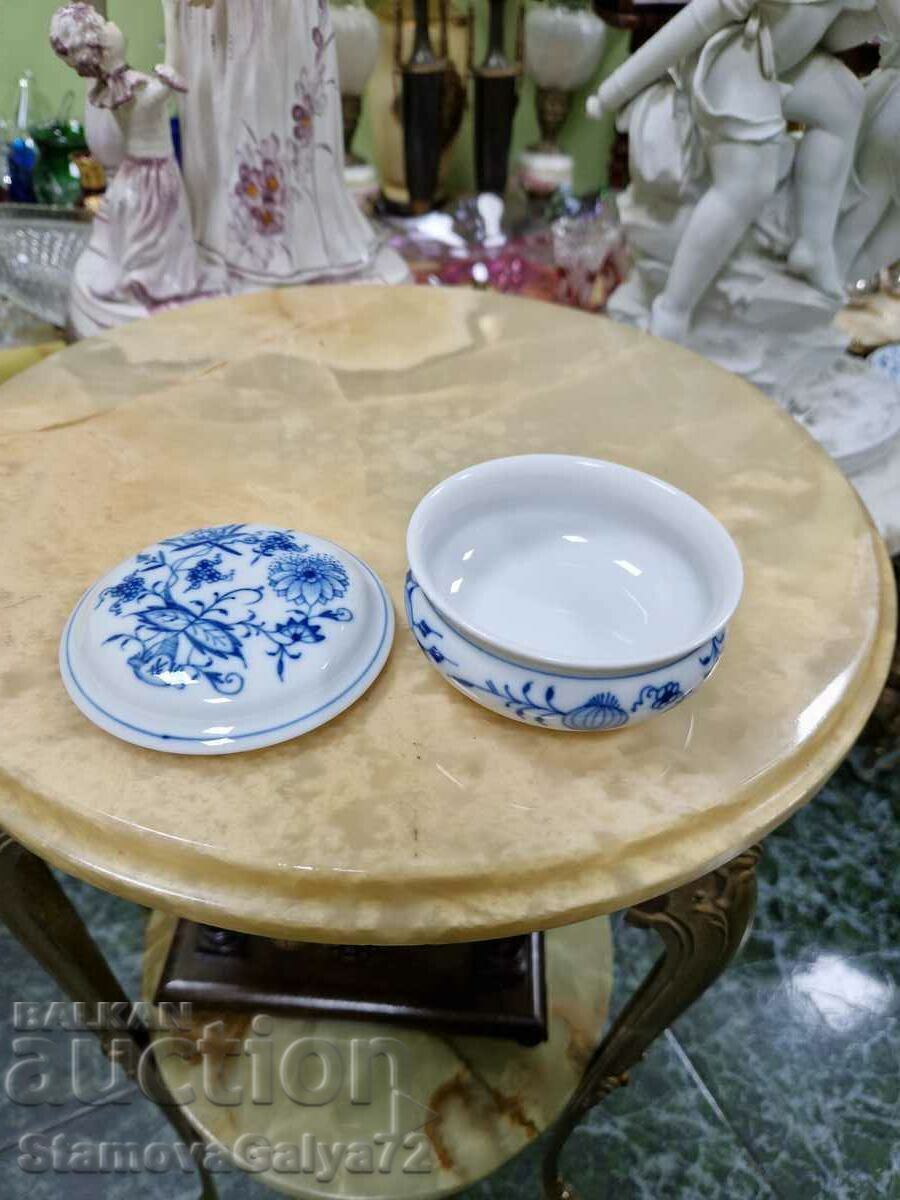 Антикварна колекционерска порцеланова бижутерка Meissen - 5