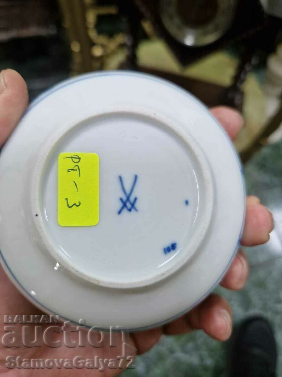 Антикварна колекционерска порцеланова бижутерка Meissen - 6