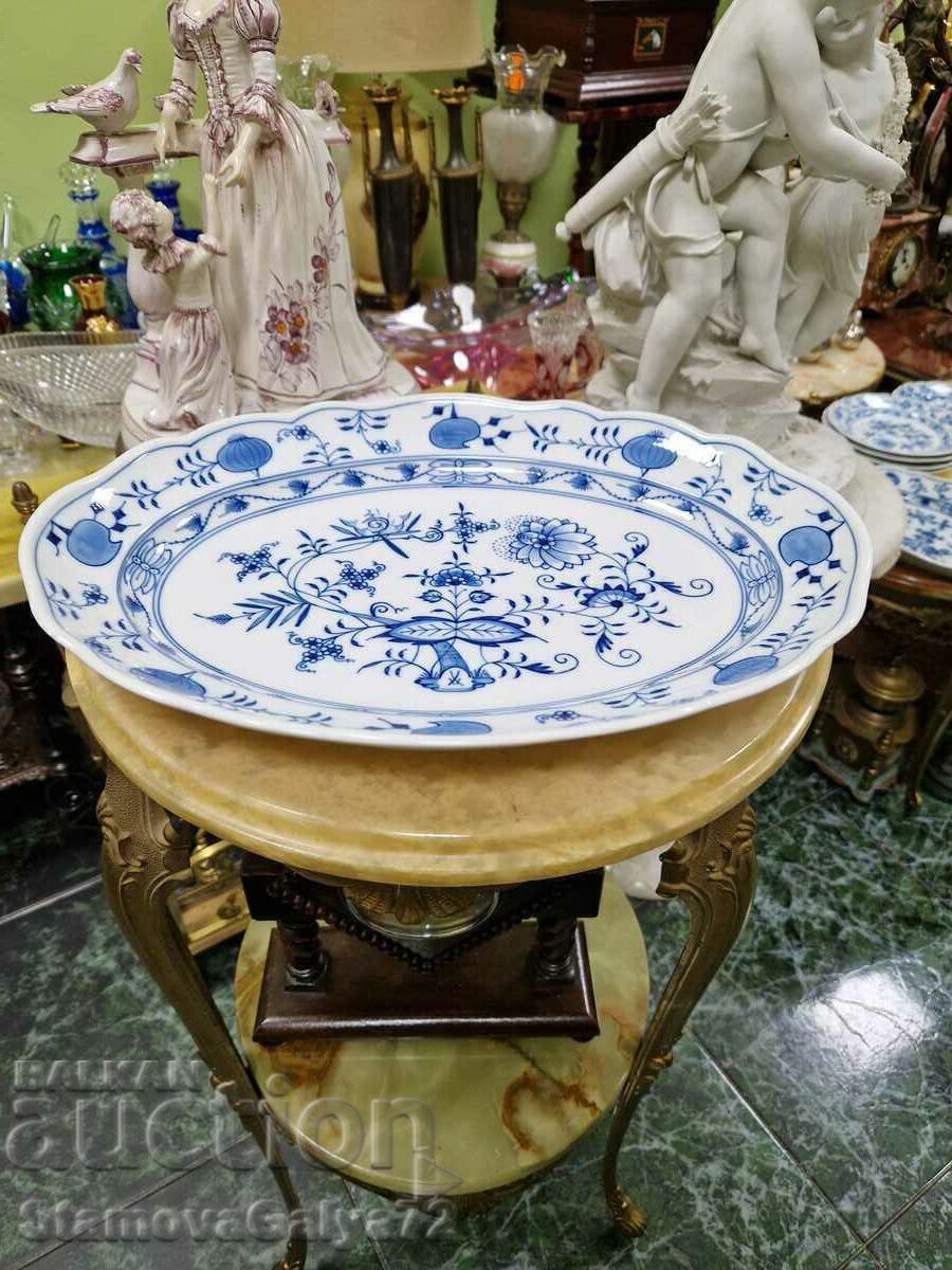 Large antique Meissen porcelain platter with price 288.00 BGN | € 147.25