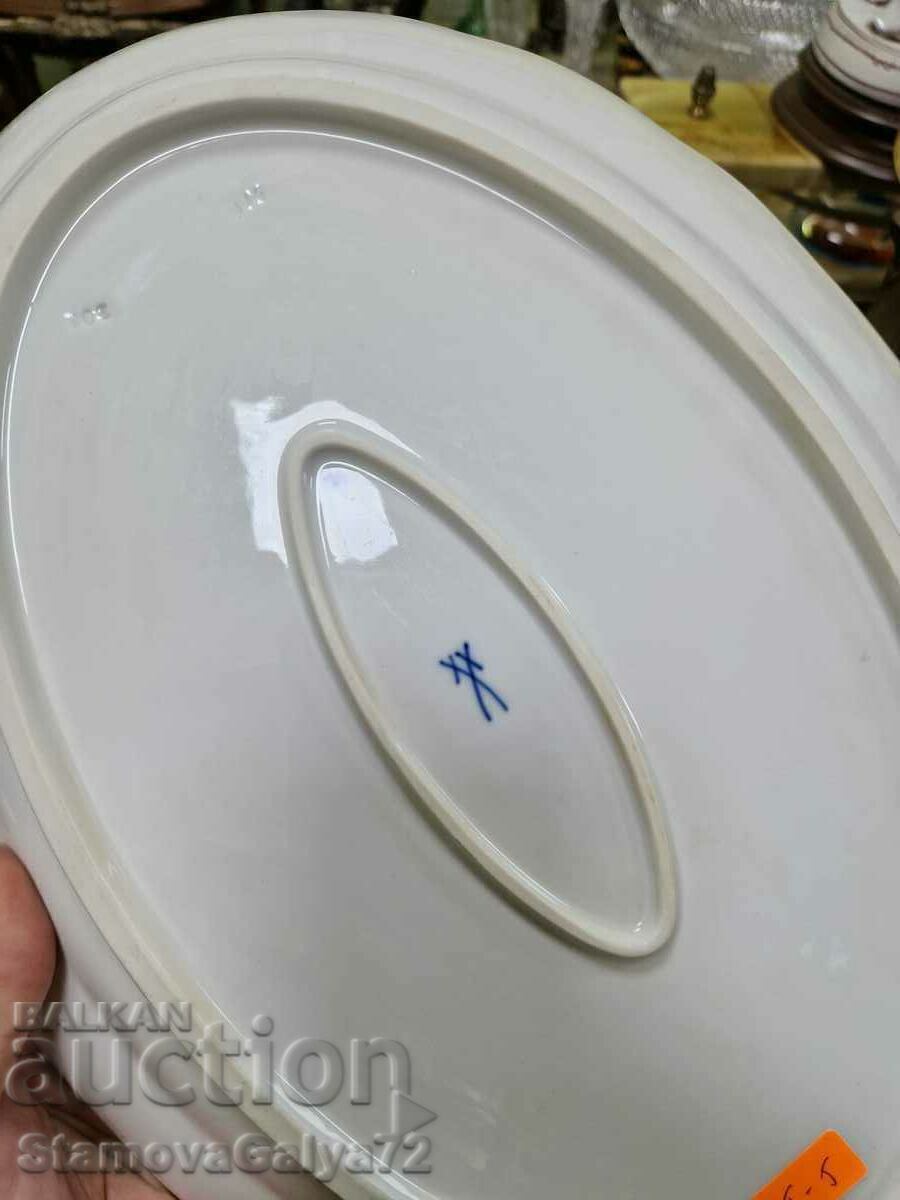 Large antique Meissen porcelain platter - 7