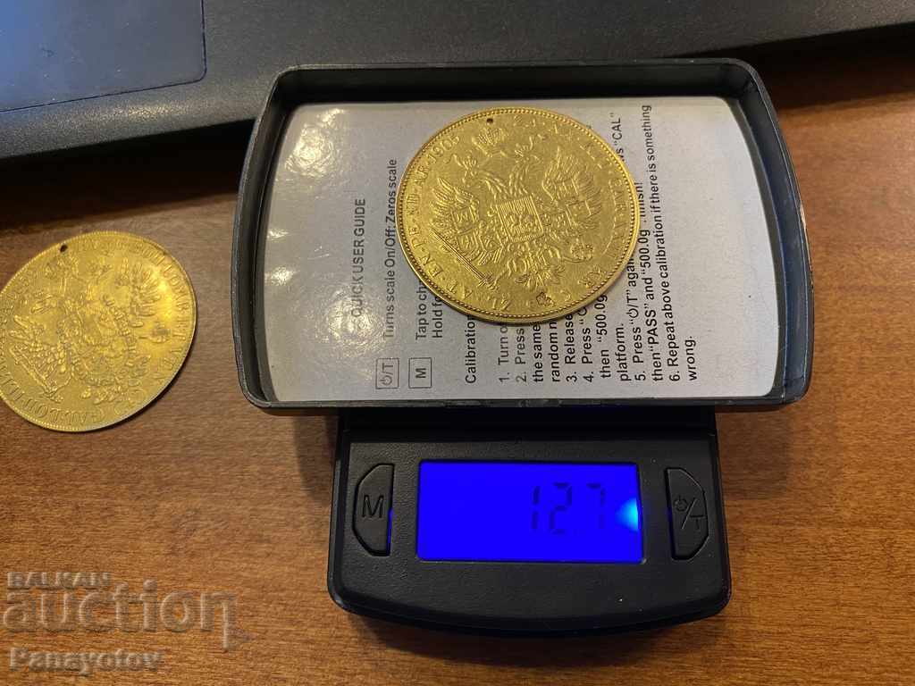 GOLD PENDAR ALEXANDER II BULGARIAN - 7 GOLD PENDAR ALEXANDER II BULGARIAN - 7