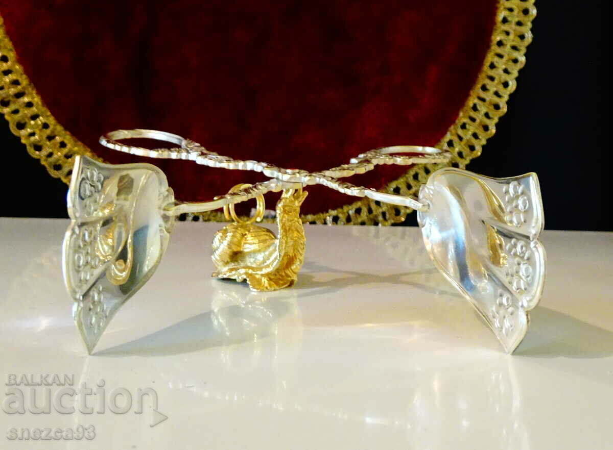 Посребрена щипка за сервиране,разкош. - 5 Посребрена щипка за сервиране,разкош. - 5