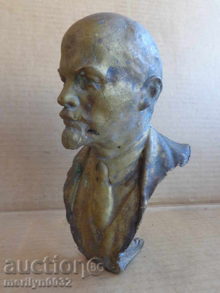 Bronze bust of Lenin 21cm figure plastic statuette propaganda - 5 Bronze bust of Lenin 21cm figure plastic statuette propaganda - 5