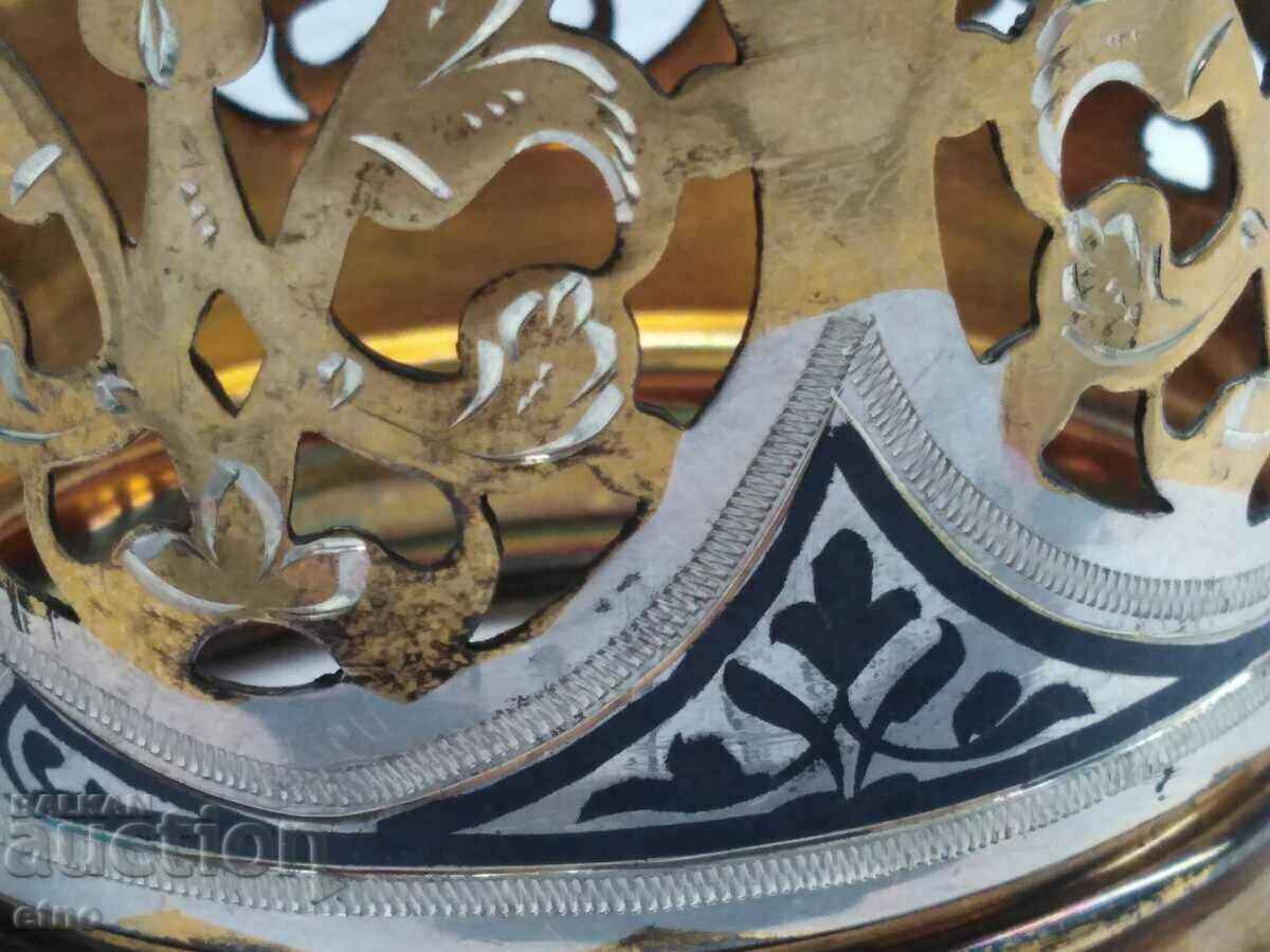 USSR MOUNTED - "KUBACHI", SILVER 875 WITH NIELO AND GOLD - 5 USSR MOUNTED - "KUBACHI", SILVER 875 WITH NIELO AND GOLD - 5