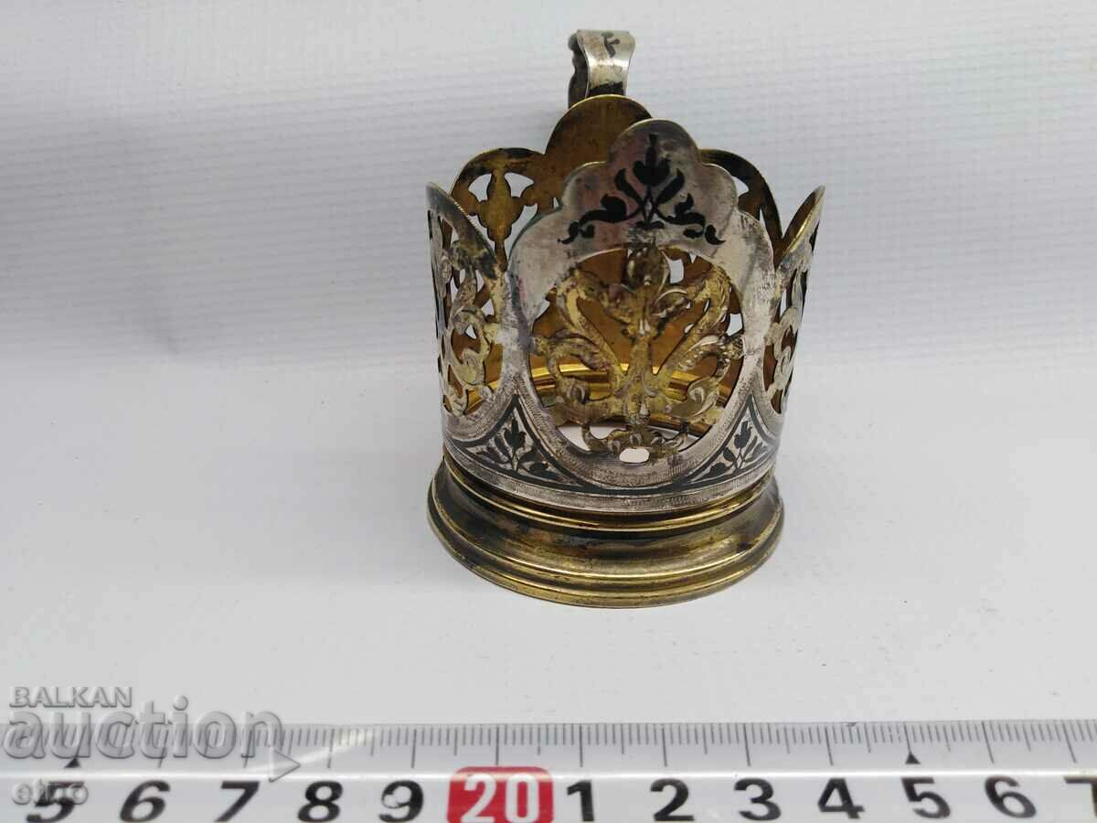 Auction USSR MOUNTED - "KUBACHI", SILVER 875 WITH NIELO AND GOLD Auction USSR MOUNTED - "KUBACHI", SILVER 875 WITH NIELO AND GOLD