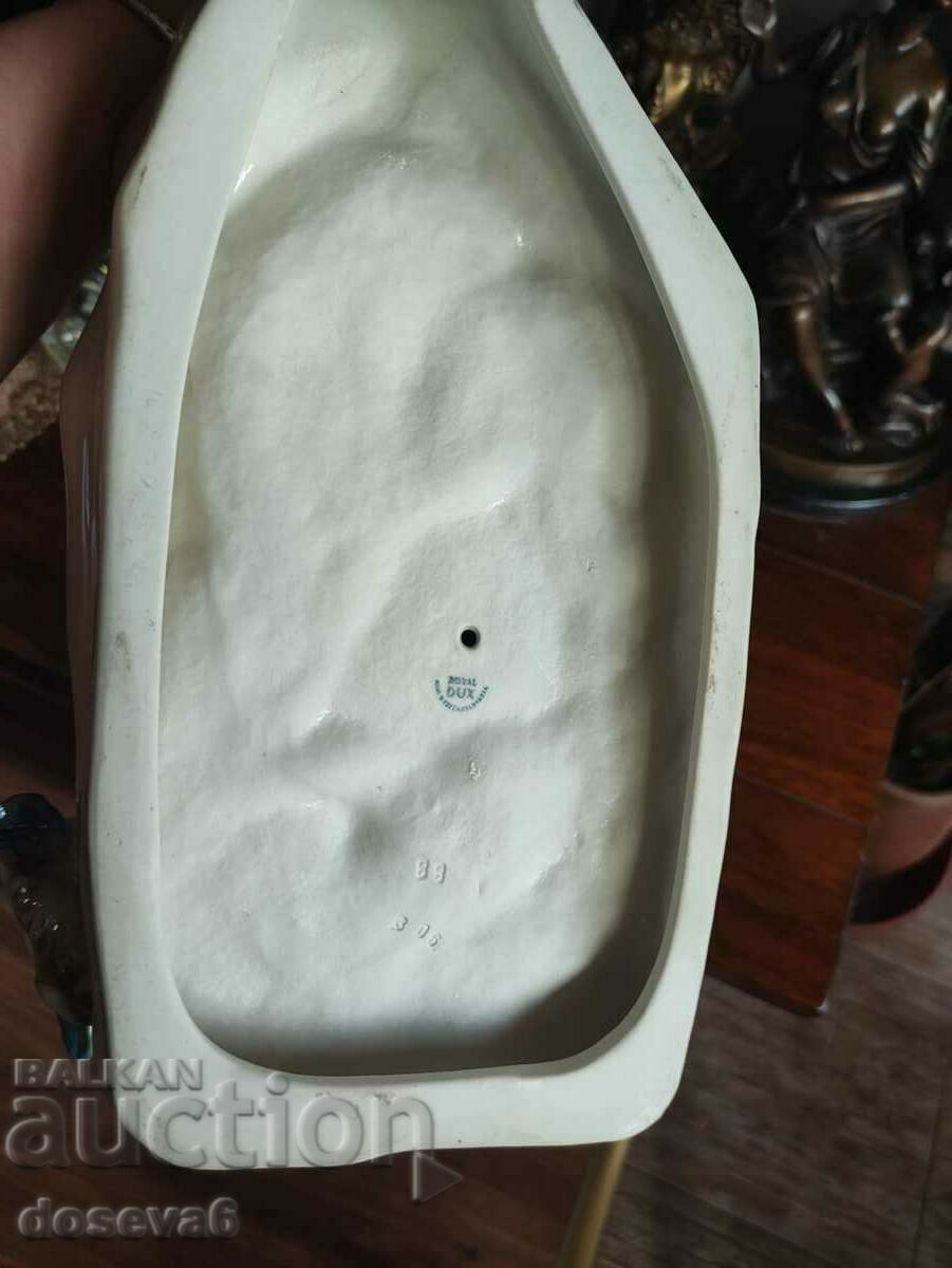 Vintage Royal Dux Glazed Hunting Dog Figurine - 7 Vintage Royal Dux Glazed Hunting Dog Figurine - 7