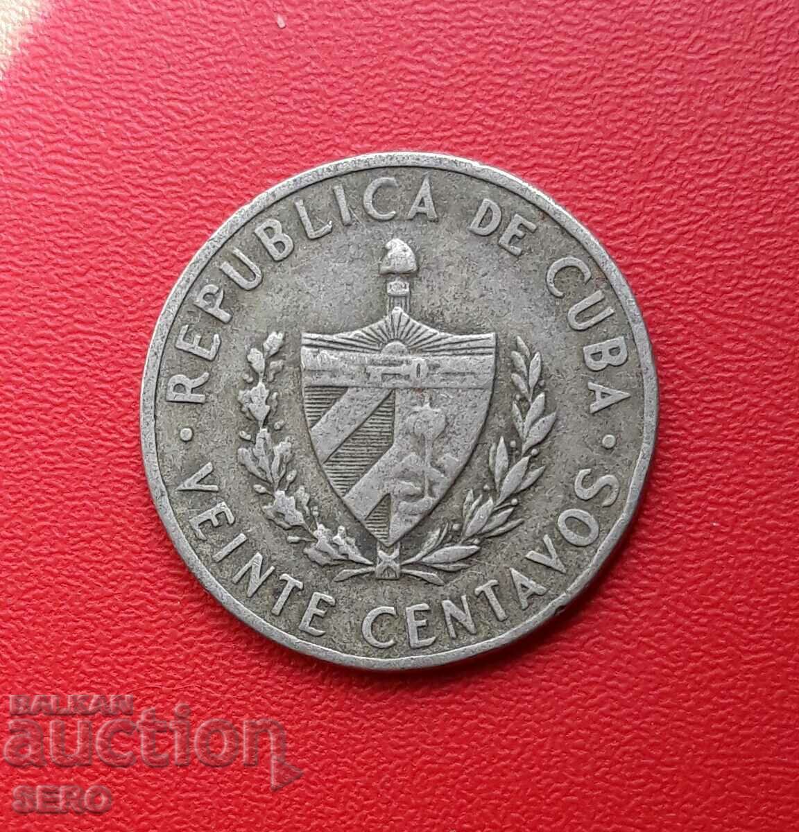 Cuba-20 centavos 1962