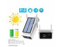 Solar WIFI camera 5 MP, outdoor installation IP66, iCSee, night in