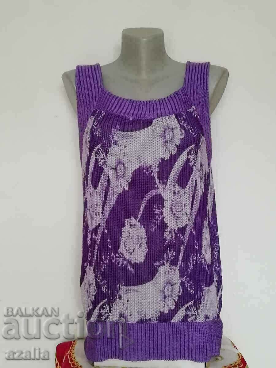 Women's summer tank top in purple