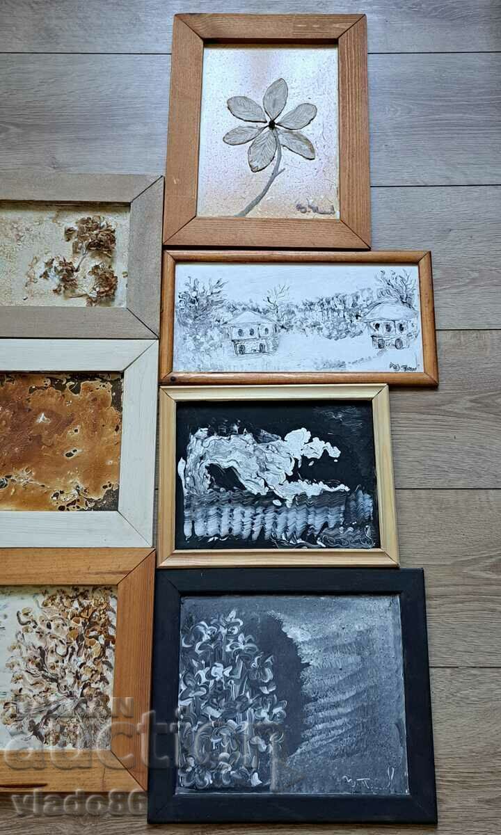 Lot of 7 paintings