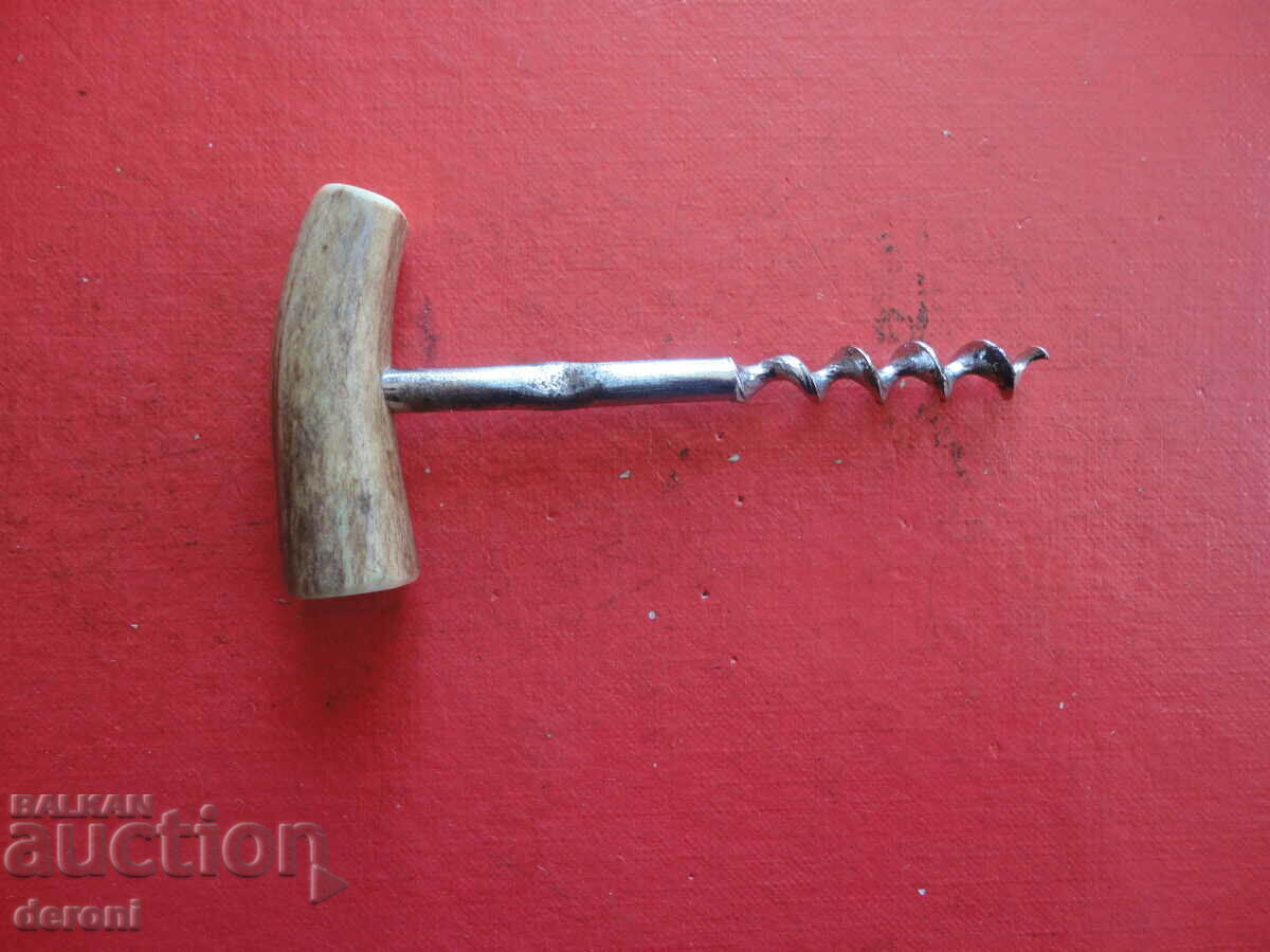 Auction Amazing corkscrew opener with horn Auction Amazing corkscrew opener with horn