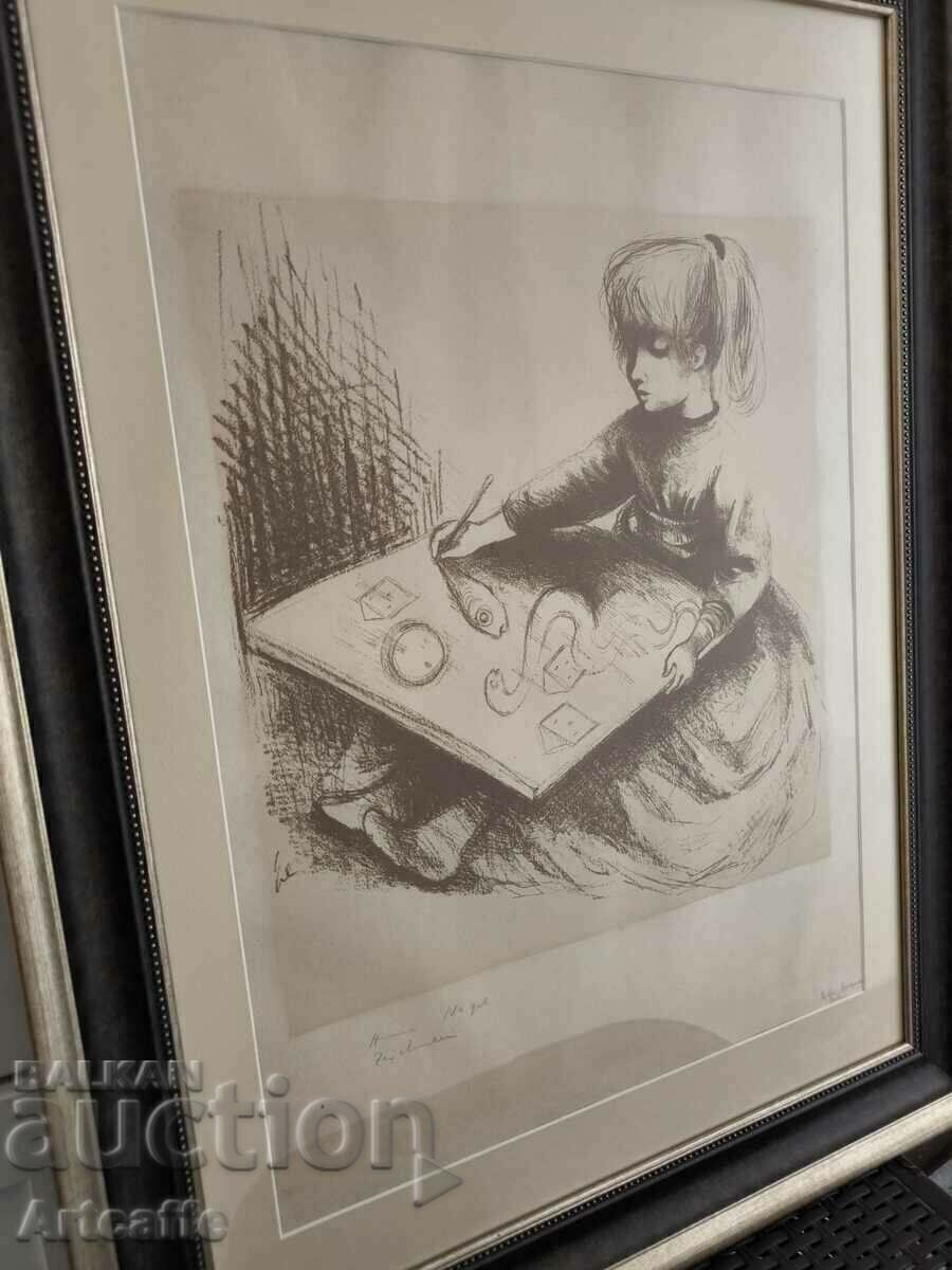 Licitație Litografia de Hannah Nagel