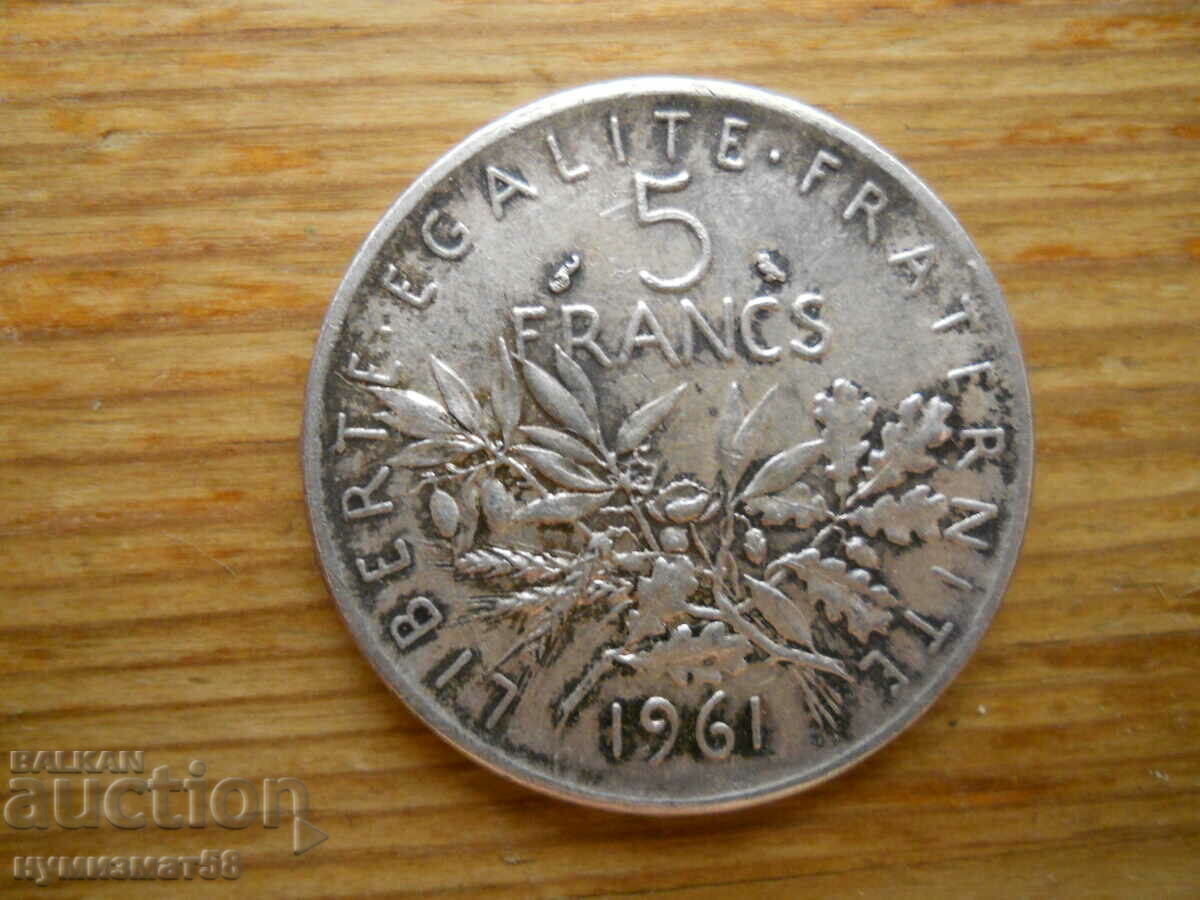 5 Francs 1961 - France (Silver)