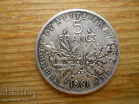 5 Francs 1961 - France (Silver)