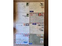 Traveled envelopes with stamps 8 pieces