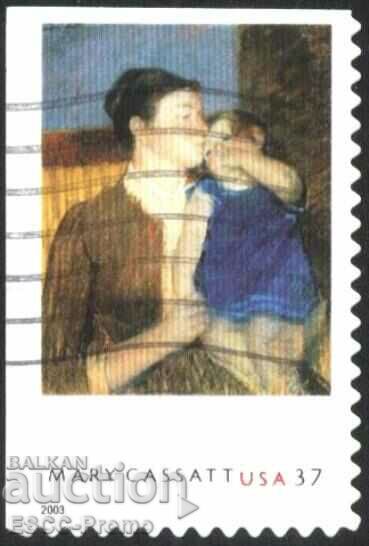 Stamped painting Mary Cassatt 2003 from USA