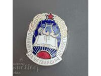 Enamel badge For excellent community service activity excellent