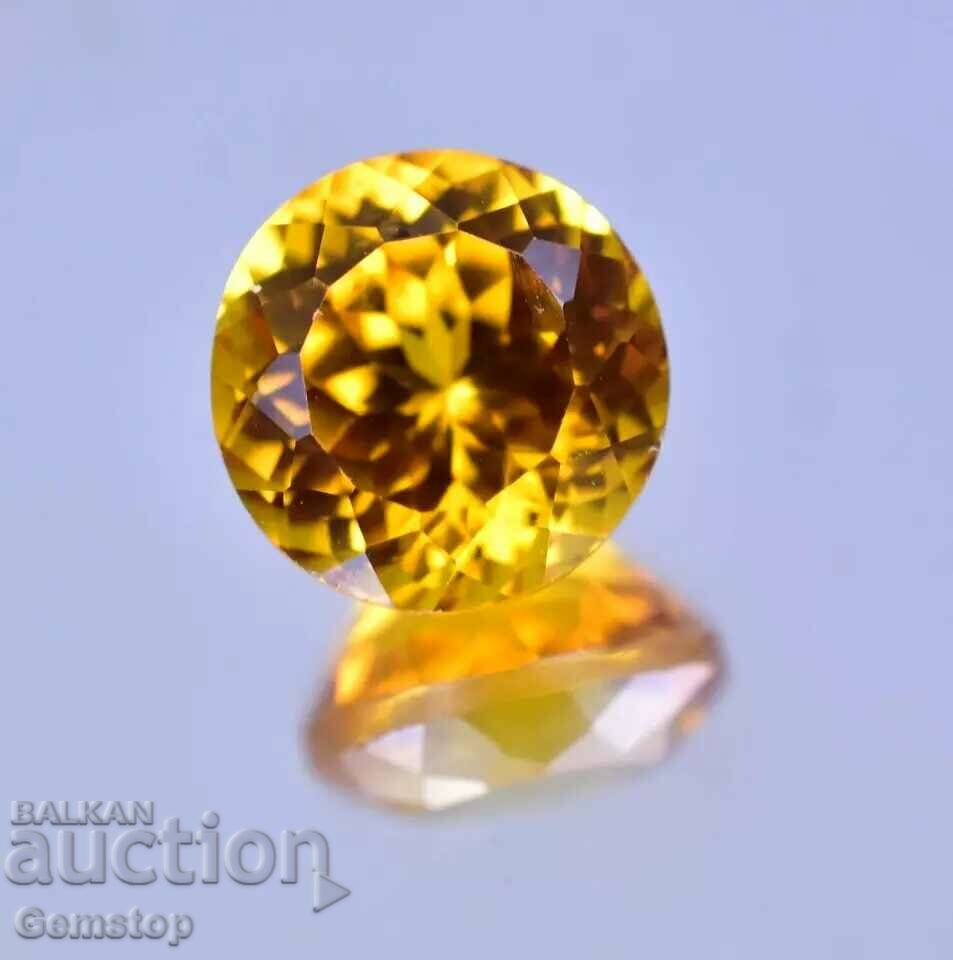 BZC! 4,22 carate safir natural rotund cert.GGL de la 1!