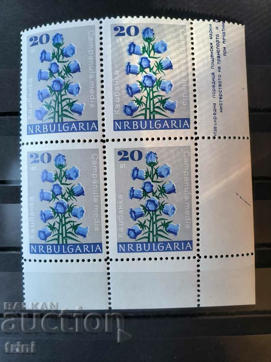 Bulgaria Flora Garden flowers 1966 square