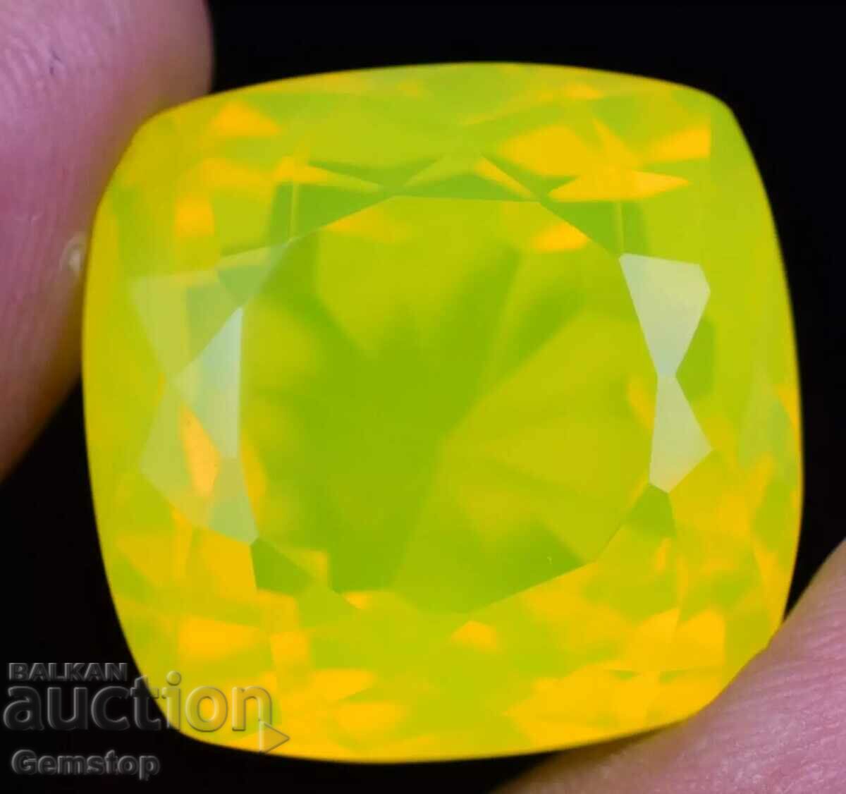 BZC! 26.00k neon opal cushion cert.AGL from 1st!