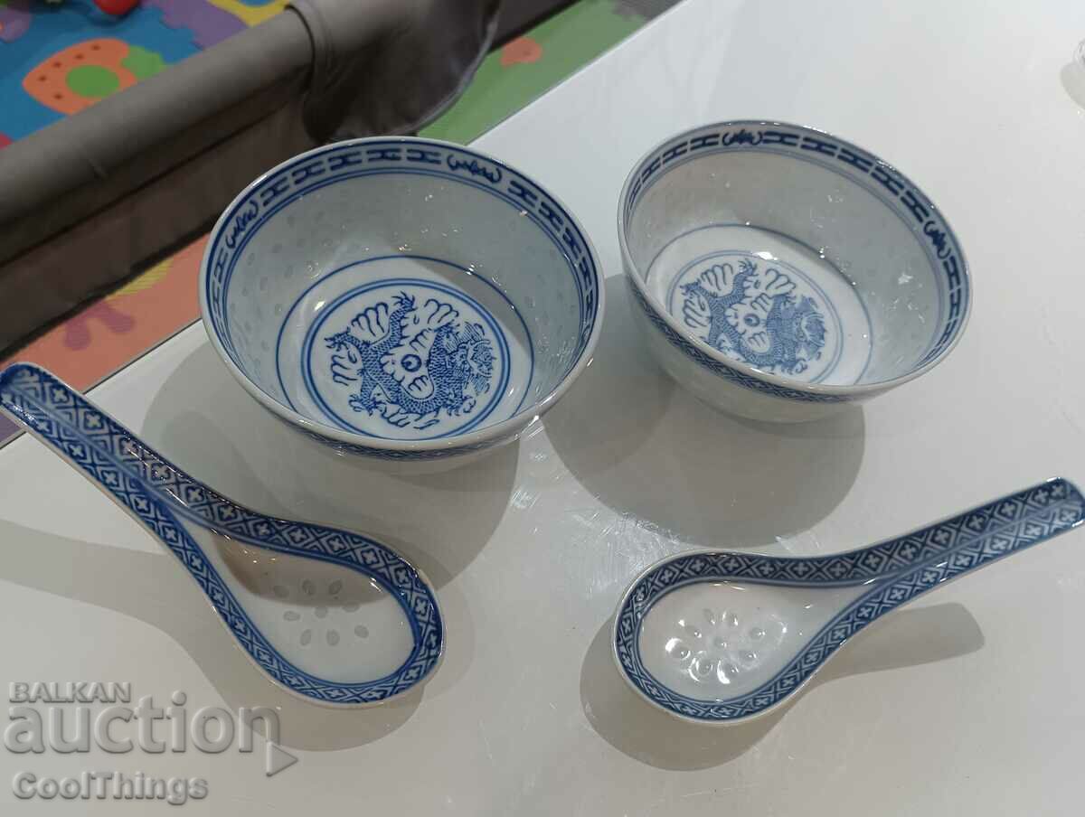 Marked Chinese porcelain set