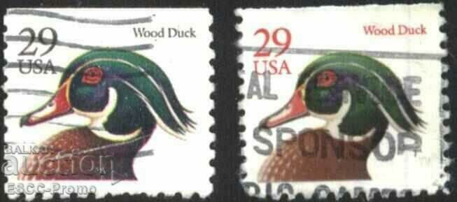 Timbre Fauna Bird Duck 1991 din SUA