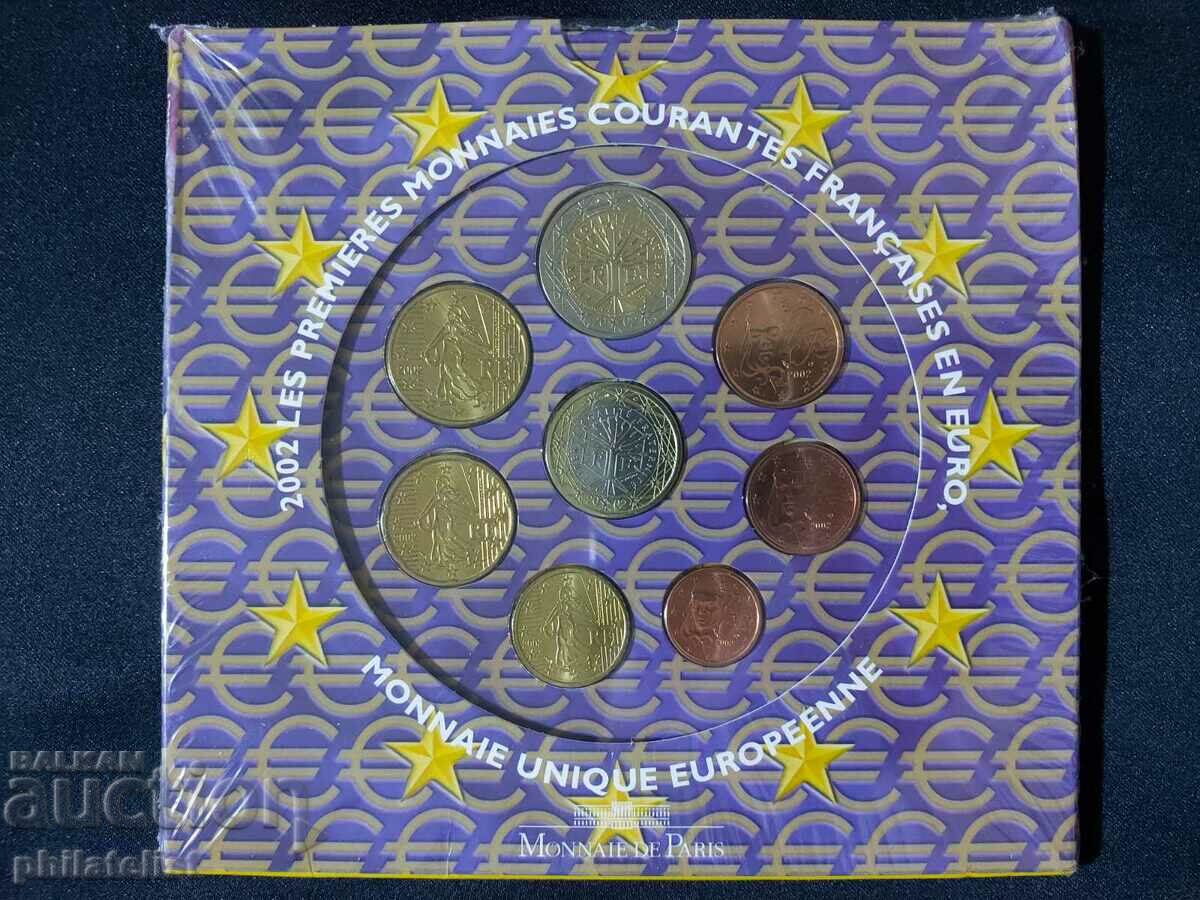 Franța 2002 -Setul complet de euro bancar de la 1 cent la 2 euro cu preț 80.00 BGN | € 40.90 Franța 2002 -Setul complet de euro bancar de la 1 cent la 2 euro cu preț 80.00 BGN | € 40.90
