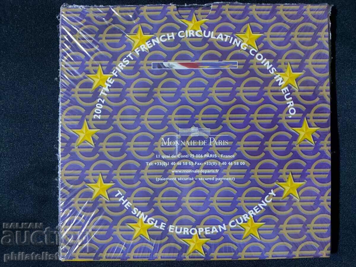 Licitație Franța 2002 -Setul complet de euro bancar de la 1 cent la 2 euro Licitație Franța 2002 -Setul complet de euro bancar de la 1 cent la 2 euro