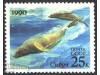 Clean Stamps Fauna Marine Mammals 1990 of the USSR