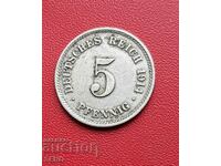 Germania-5 Pfennig 1914 J-Hamburg