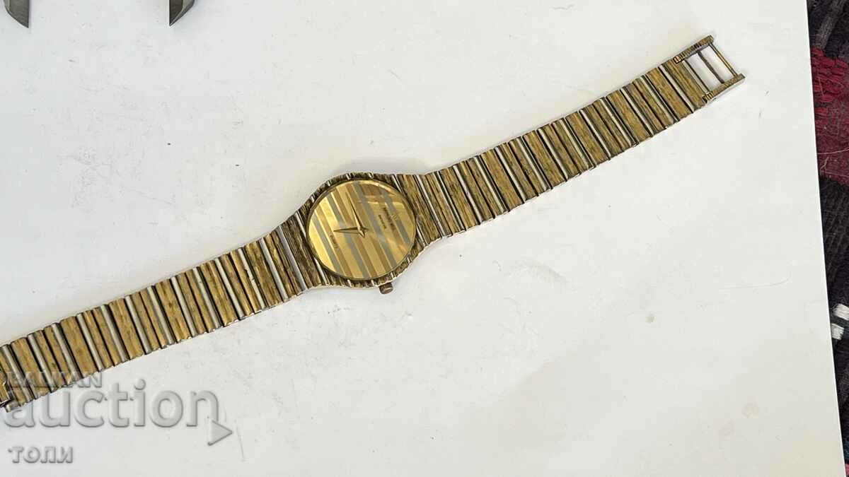 RAYMOND WEIL GENEVE SWISS MADE QUARTZ RARE GOLD PLATED B Z C !!