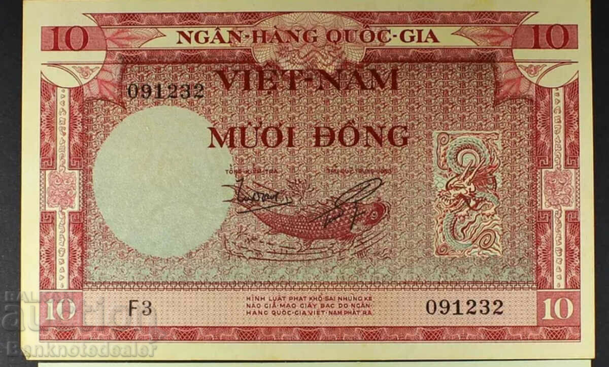 Vietnam de Sud 10 Dong 1955 Pick 3 Ref 1232