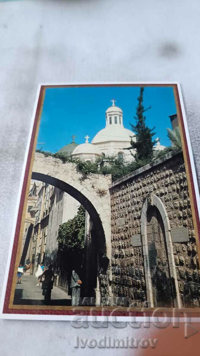 Пощенска картичка Jerusalem The Via Dolorosa