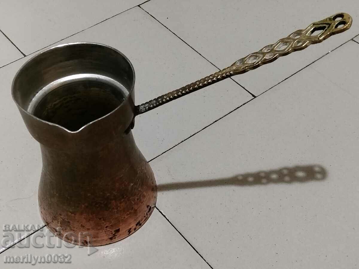 Auction Old tinned copper cezve, coffee pot, copper, copper vessel Auction Old tinned copper cezve, coffee pot, copper, copper vessel