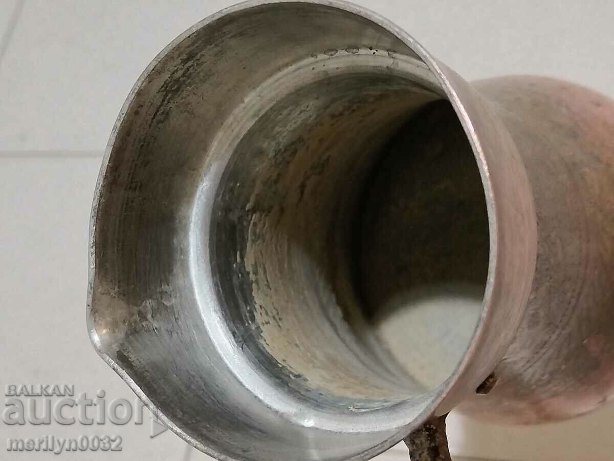 Delivery of Old tinned copper cezve, coffee pot, copper, copper vessel Delivery of Old tinned copper cezve, coffee pot, copper, copper vessel