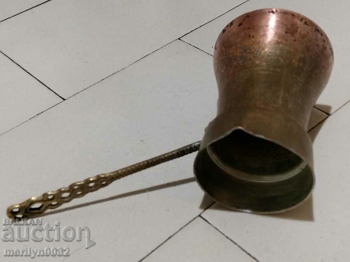 Old tinned copper cezve, coffee pot, copper, copper vessel - 5 Old tinned copper cezve, coffee pot, copper, copper vessel - 5