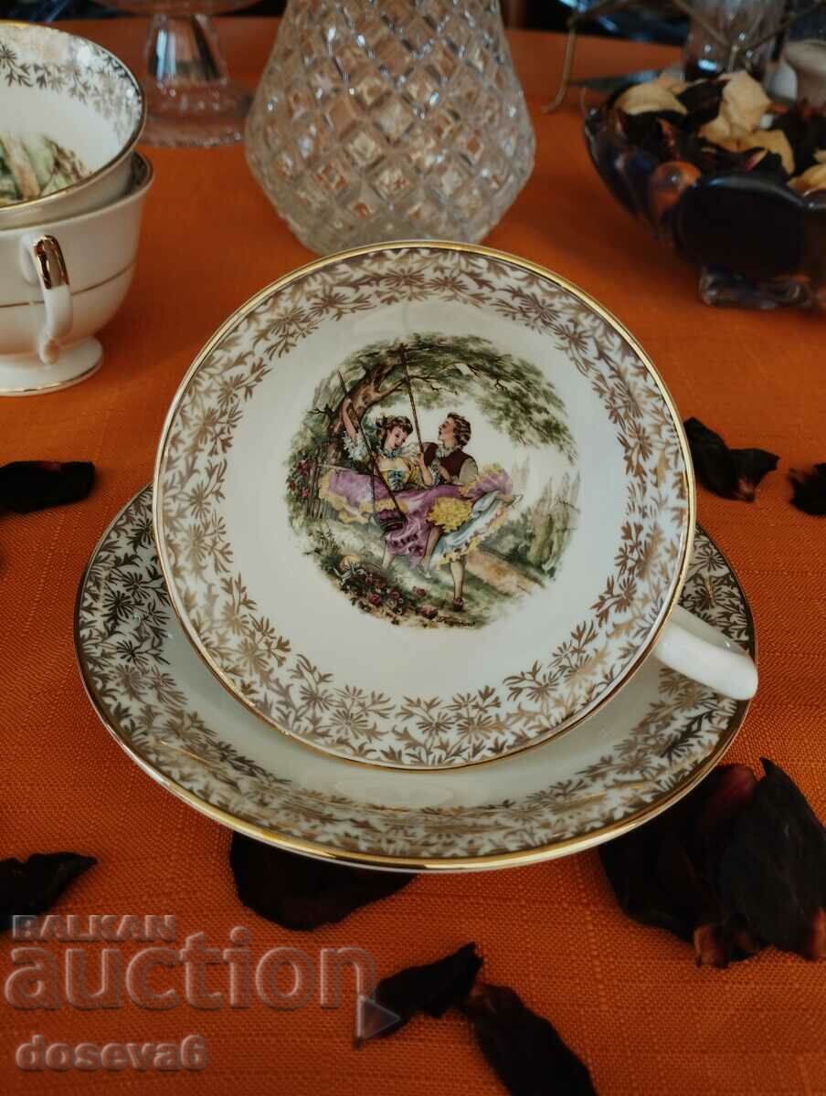 Double set of bone china