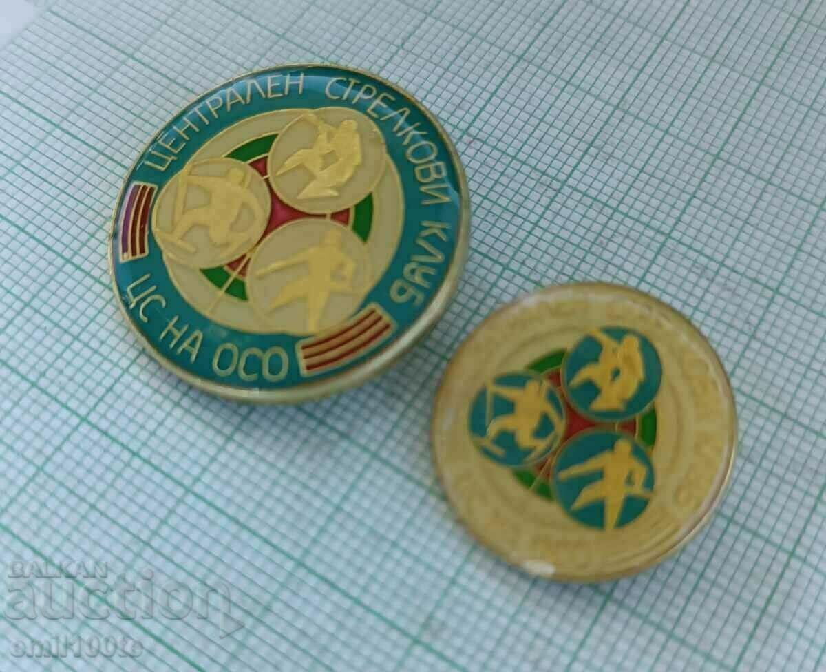 Auction  Badges 2 pcs. - Central shooting club CS of OSO