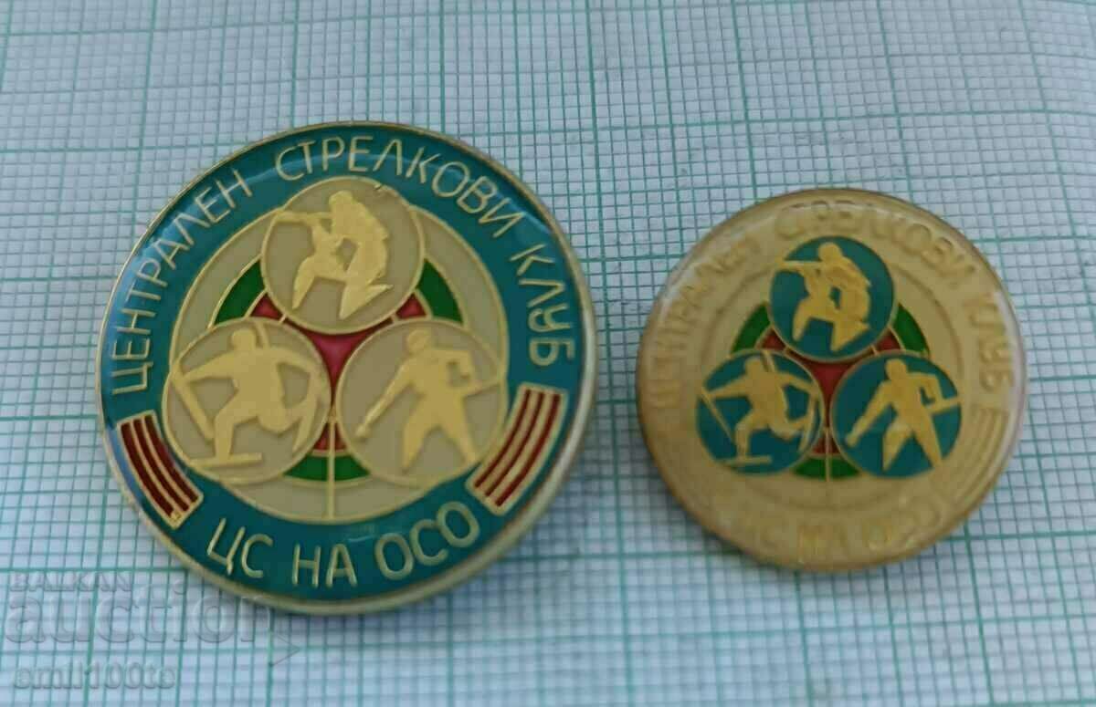 Badges 2 pcs. - Central shooting club CS of OSO