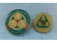 Badges 2 pcs. - Central shooting club CS of OSO