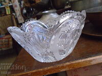 BEAUTIFUL DISH, FROZEN GLASS, CRYSTAL, 14/8/7